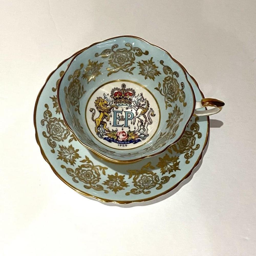 Paragon Cup & Saucer Opening of St Lawrence Seaway Royal Visit 1959 Teacup - Picture 2 of 7